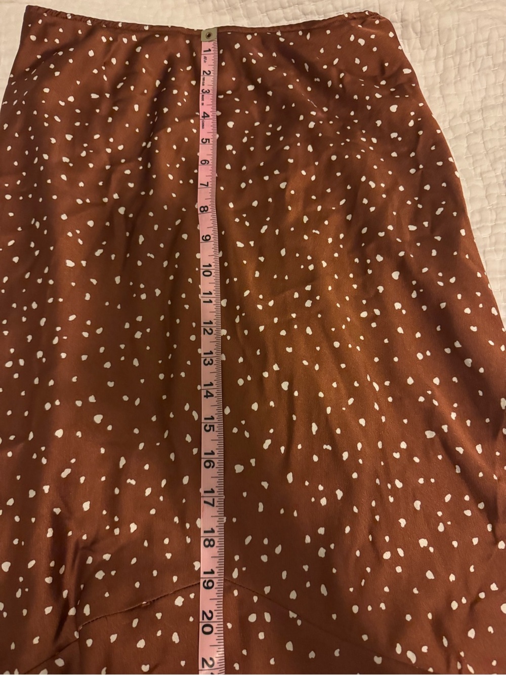 Abercrombie & Fitch Brown Polka Dot Maxi Skirt - Picture 4 of 5